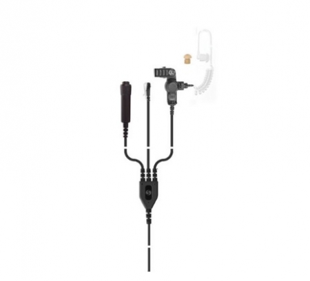 HDS-14 3-wire semi covert kit with clear tube earpiece